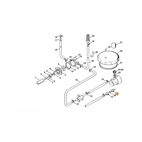 STIHL  Dysza dozująca 3 4202 708 6303